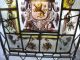 Antique 19th Cent Gothic Revival Period Leaded Stain Glass Window Family Crest Pre-1900 photo 3