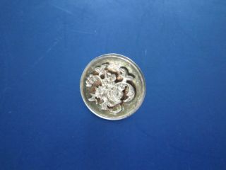 13 Antique Victorian Era Silver Metal Pewter Button With Floral Design photo