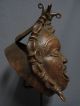 Outstanding Bronze Ceremonial Mask On Custom Made Base,  Gabon Sculptures & Statues photo 3