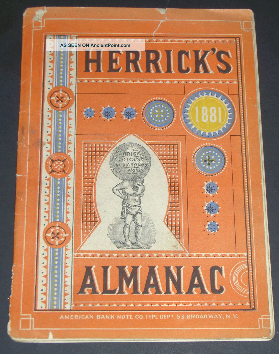 1881 Herrick ' S Almanac,  Quackery,  Quack Medicine 