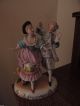 Dresden Style Japanese Porcelain Figurines Man & Woman Dancing 8.  5 