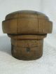 Antique Wood Hat Block Millinery Form Puzzle Mold Michael Chanda New York Industrial Molds photo 4