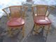 Mid Century Rattan Dining Chairs & Table Paul Frankl Del Area Ct,  Ma,  Me,  Ri,  Nyc Mid-Century Modernism photo 3