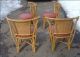 Mid Century Rattan Dining Chairs & Table Paul Frankl Del Area Ct,  Ma,  Me,  Ri,  Nyc Mid-Century Modernism photo 4
