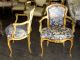 19th C.  Elegant French Polychrome Diminutive Louis Xv Fauteuils Arm Chairs 1800-1899 photo 10
