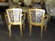 19th C.  Elegant French Polychrome Diminutive Louis Xv Fauteuils Arm Chairs 1800-1899 photo 11