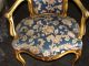 19th C.  Elegant French Polychrome Diminutive Louis Xv Fauteuils Arm Chairs 1800-1899 photo 5