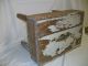 Antique Primitive Wooden Milking Stool/bench Full Of Character Unknown photo 7