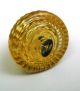 Antique Charmstring Glass Button Honey Berry Top Fluted Border Swirl Back Buttons photo 3