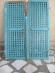 Indian Antique Hand Made Wooden Temple Ala Door Window Rich Patina India photo 1
