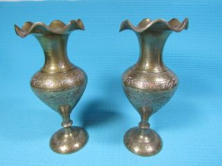 A Perfect Mothers Day Gift Of A Brass Vases With Designs photo