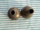 Two Antique Horse Harnes Hanes Knobs,  Solid Unpolished Brass,  Free S/h Primitives photo 2