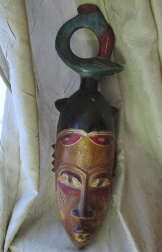 Yaure Bird Mask,  Ivory Coast,  African Tribal Arts,  African Mask Woman Goddess photo