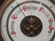 Vintage West German Old Wooden And Brass Nautical Barometer Barigo - Ships Wheel Other photo 10