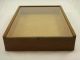 Vintage Display Case Oak Wood Sliding Glass Top Store Counter Storage Box Display Cases photo 1