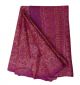 Vintage Saree Silk Blend Paisley Printed Indian Sari Fabric Magenta Deco Dress D Other photo 2