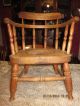 Antique Windsor Child ' S White Oak Potty Chair Great Plant Stand Euc Primitives photo 2