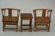China Rare Old Decorated Handwork Boxwood Carving A Set Of Table & Chair Statue Other photo 2