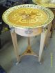 Incredible Opulent Italian Empire Style End Tables With Inlay 1900-1950 photo 3