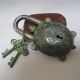 Wonderful Chinese Handwork Style Bronze Turtle Lock Ang Key Other photo 1