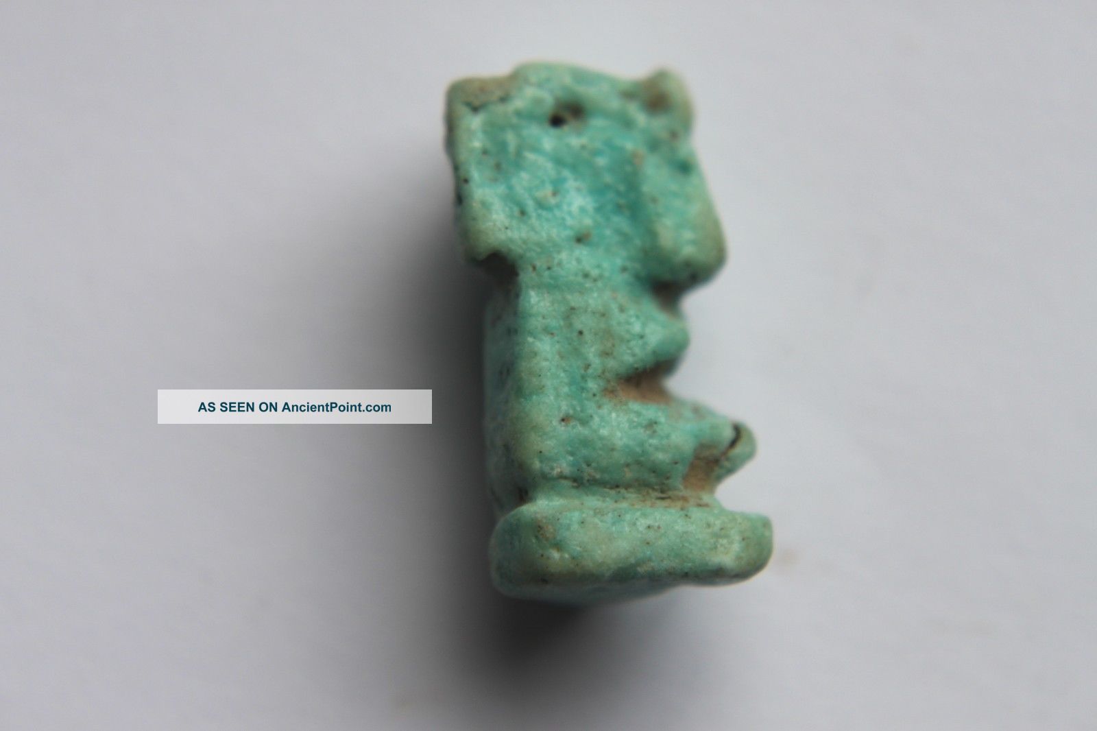 Ancient Egyptian Faience Amulet Shu 30th Dyn C.  380 Bc Egyptian photo