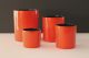 Mid Century 60 ' S Japanese 4 Chinese Red &black Lacquer Nested Containers Fun Mid-Century Modernism photo 1