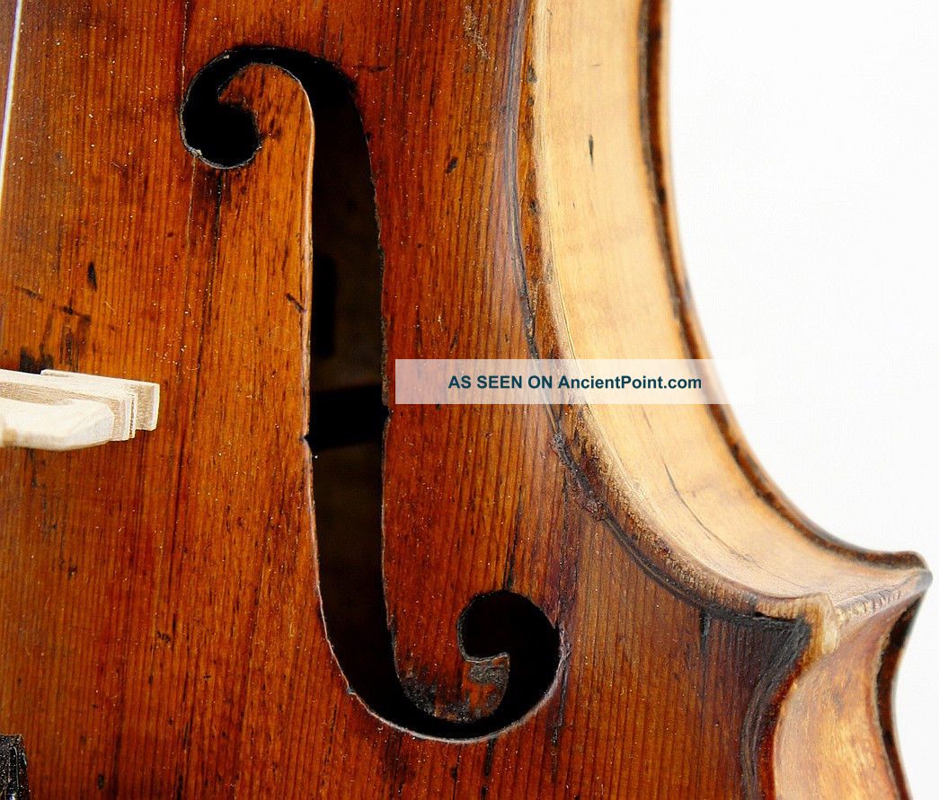 Very Interesting And Very Old,  C.  1780 Antique Violin,  Ready - To - Play String photo