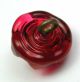 Antique Charmstring Glass Button Cranberry Crown Mold Dome W/ Swirl Back Buttons photo 2