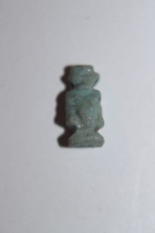Ancient Egyptian Amulet Bes 380 Bc 30th Dyn photo