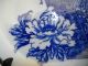 Old Japanese Meiji Period Blue & White Charger Plate - Floral/landscape 10 In. Plates photo 1