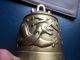 Antique Asian/chinese/japenese? Vtg Brass/ Bronze/gold Dragon Gong Bell Bells photo 1