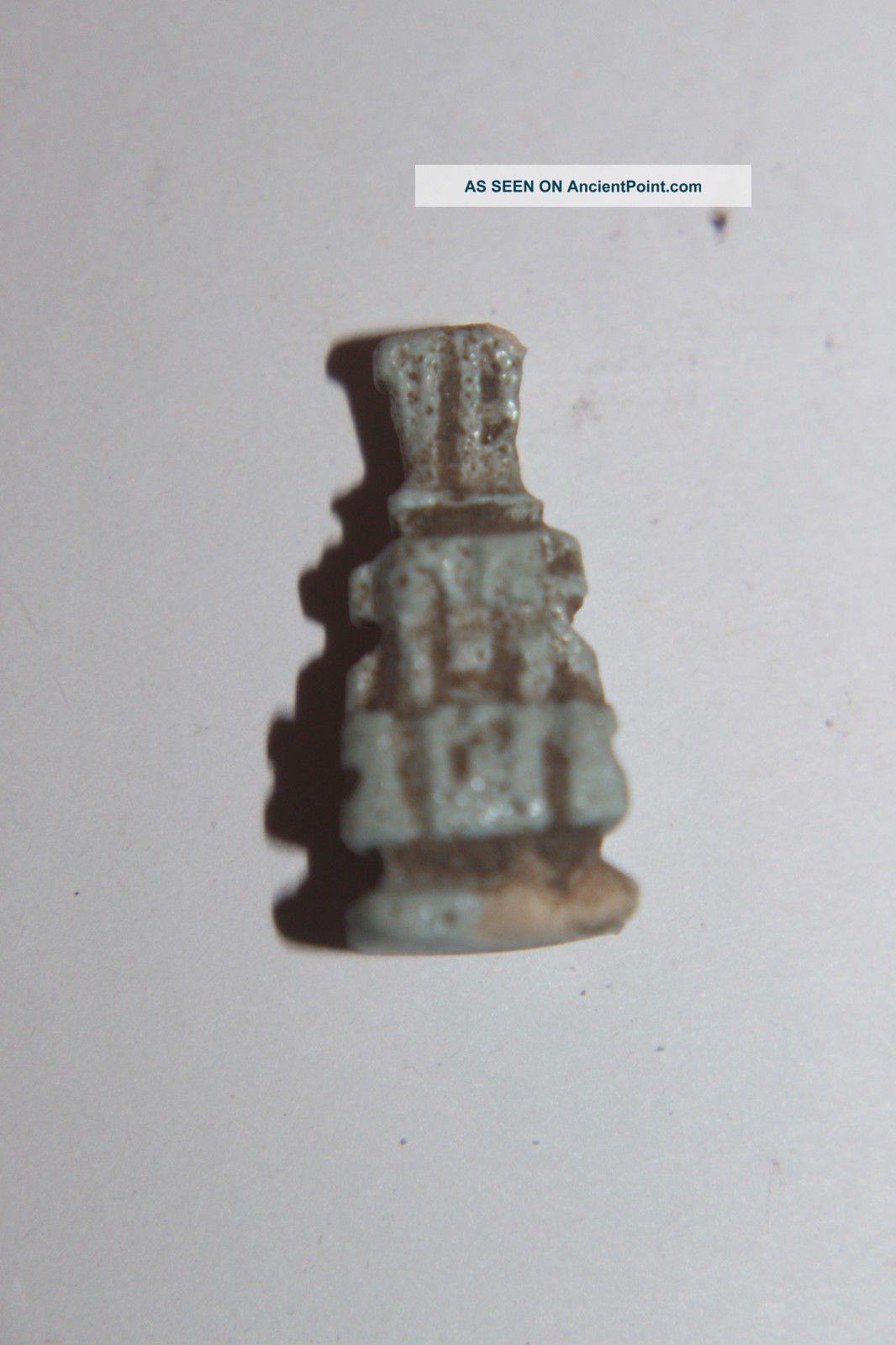 Ancient Egyptian Faience Amulet Bes 30th Dyn 380 Bc Egyptian photo