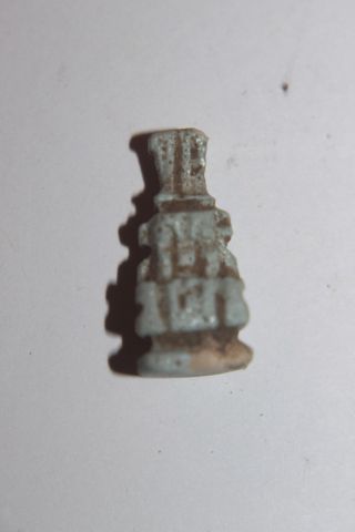 Ancient Egyptian Faience Amulet Bes 30th Dyn 380 Bc photo