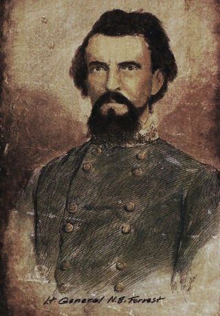 Jon Haber ' S Gen.  Bedford Forrest Collectible Ltd.  Edition Civil War Print photo