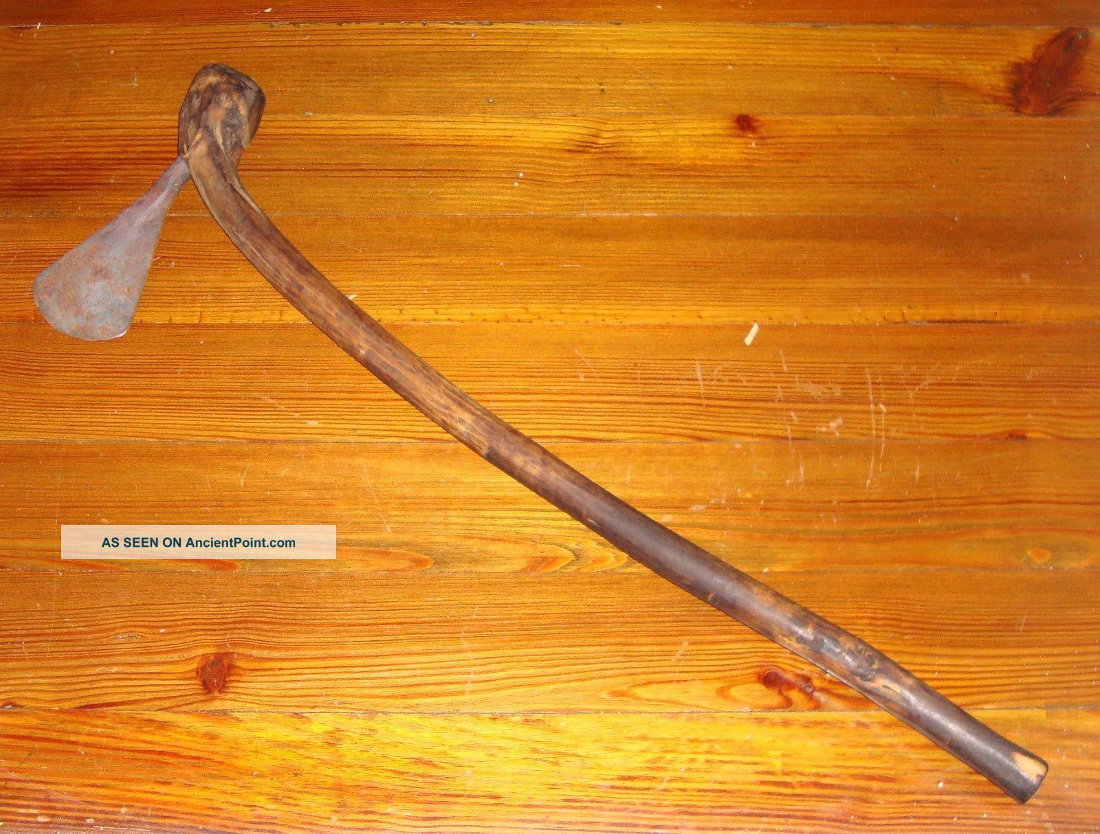 Antique Primitive African Knobkerrie W/axe - Tribal Weapon/lhunting - 26 Inches Other photo