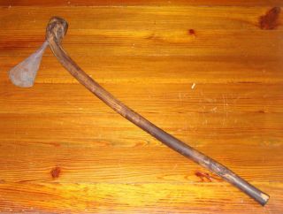 Antique Primitive African Knobkerrie W/axe - Tribal Weapon/lhunting - 26 Inches photo