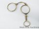 Antique 1800 S Gilded Folding Eye Glasses Monocle Magnifying Glass Conversion Optical photo 3