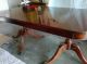 Mahogany Antique Traditional Duncan Phyfe Style Dining Table W 2 Leaves Quality 1900-1950 photo 2