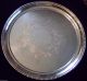 Victorian Antique Style English Sheffield Silver Medium Large Round Salver Trays Platters & Trays photo 4