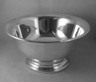 Vintage Poole Silver Revere Style 8” Bowl 502 8 Epca Silverplate photo