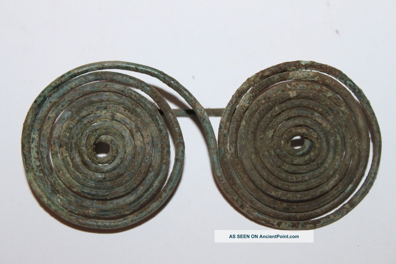 Rare Ancient Greek Samnite Bronze Spectacle Brooch 4/3rd Century Bc Greek photo