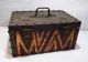 Antique Gothic Designed Riveted Tin Portable Lock Box Gun Safe Collection Box Safes & Still Banks photo 1