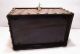 Antique Gothic Designed Riveted Tin Portable Lock Box Gun Safe Collection Box Safes & Still Banks photo 3