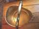 Very Old Brass/copper Coal/ash Pail Made In England/maker ' S Mark; Hearth Ware photo 4