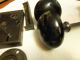 Vintage Cobrin Lockset & Porcelain Door Knobs Complete W/working Skeleton Key Door Knobs & Handles photo 3