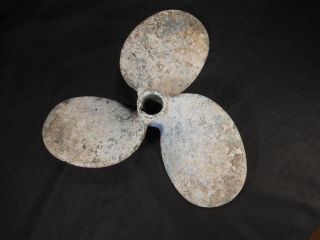 Vtg Boat Propeller Maritime Nautical Brass Metal Beach Garden Decor Steampunk photo
