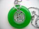 Chinese Green Jade Pendant Necklace Bracelets photo 2