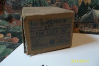 Vintage Rim Lock Set Parts,  Safe Hardware Lancaster Pa. photo