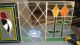 Antique Nickelodeon Stained Glass Panel 1900-1940 photo 6