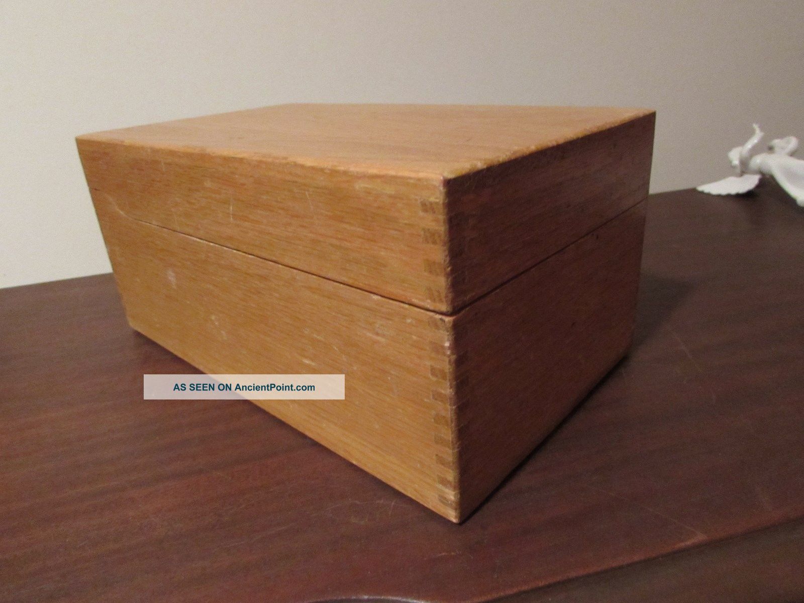 Merchants Box Company Oak Dovetailed File Box,  Dated 1959 Boxes photo